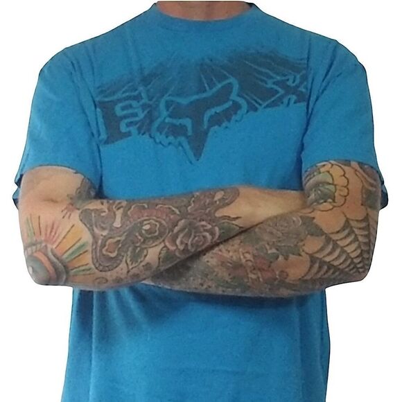 Fox Racing Turquoise Short Sleeve T Shirt sz XL - Picture 1 of 5